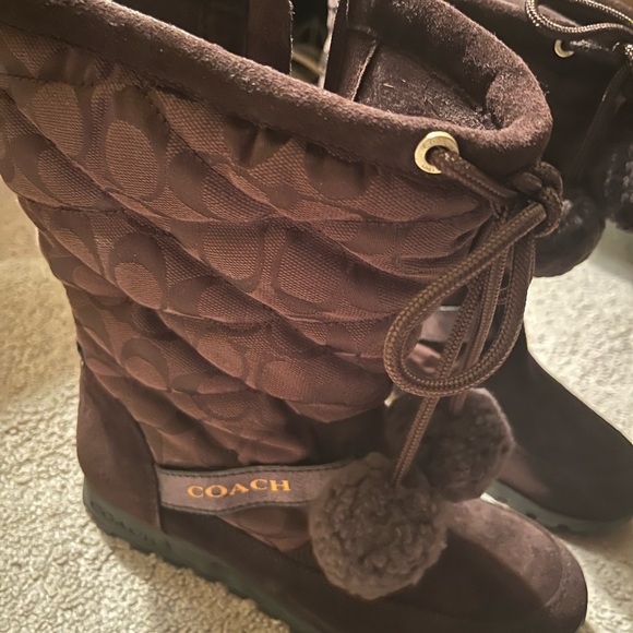 Coach Juniper Suede Boot Style A7311 brown. Size 7. - Picture 2 of 11
